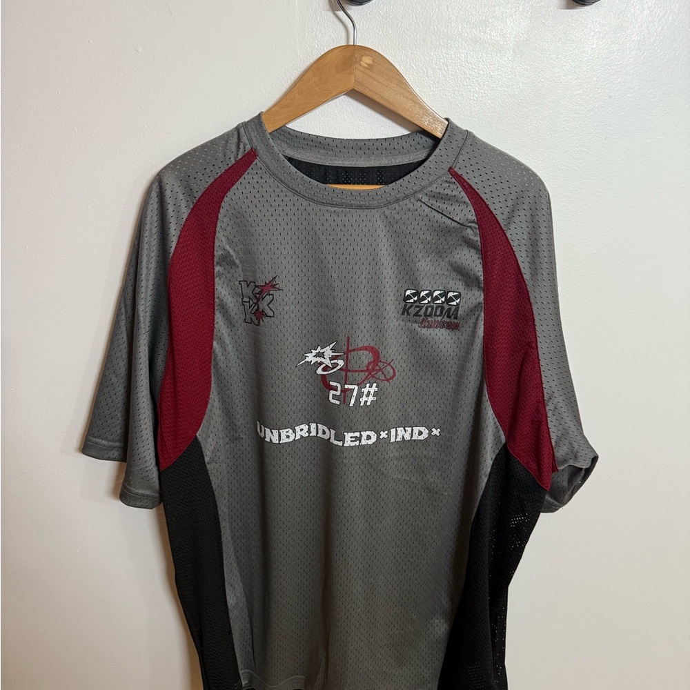 Supermade Gray and Red Jersey, Men’s XL, New With Tags